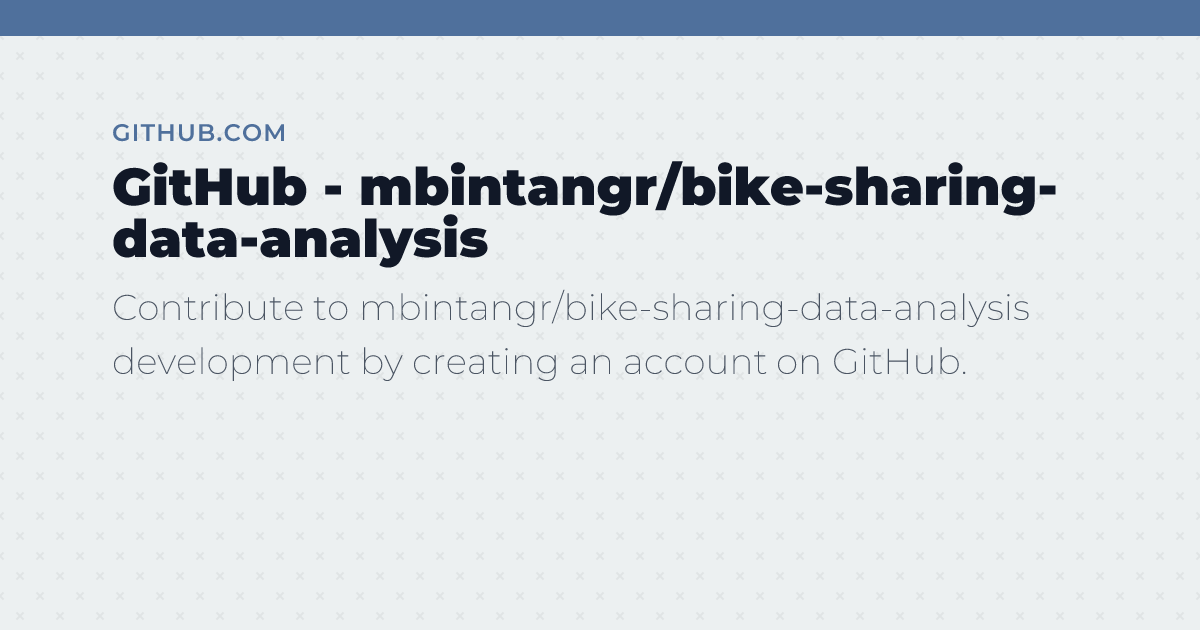 Bike Sharing Data Analysis