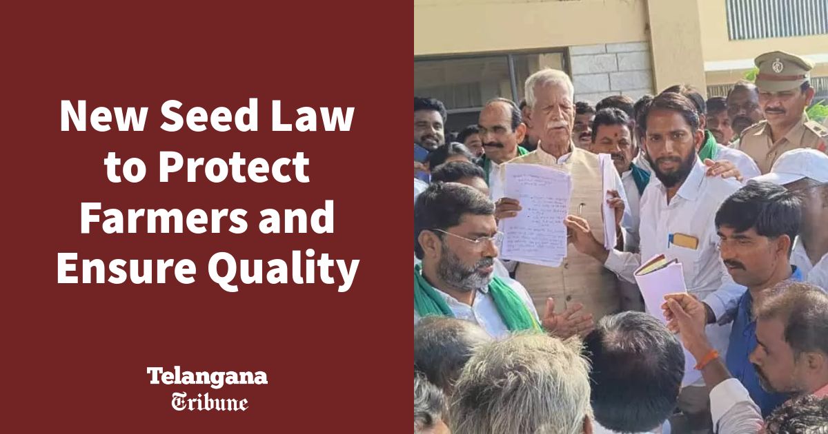 New Seed Law to Protect Farmers and Ensure Quality