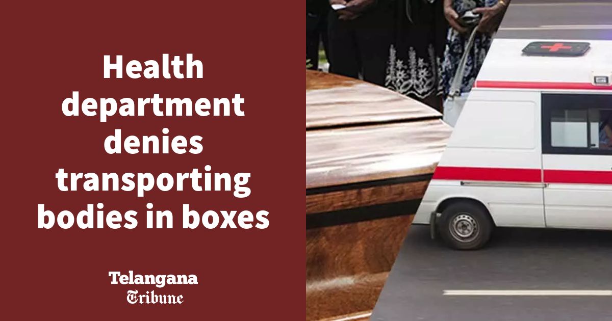 Health department denies transporting bodies in boxes