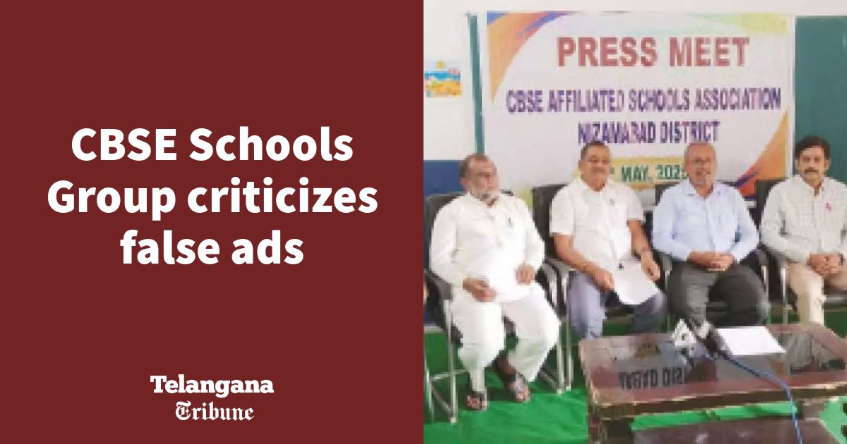 CBSE Schools Group criticizes false ads