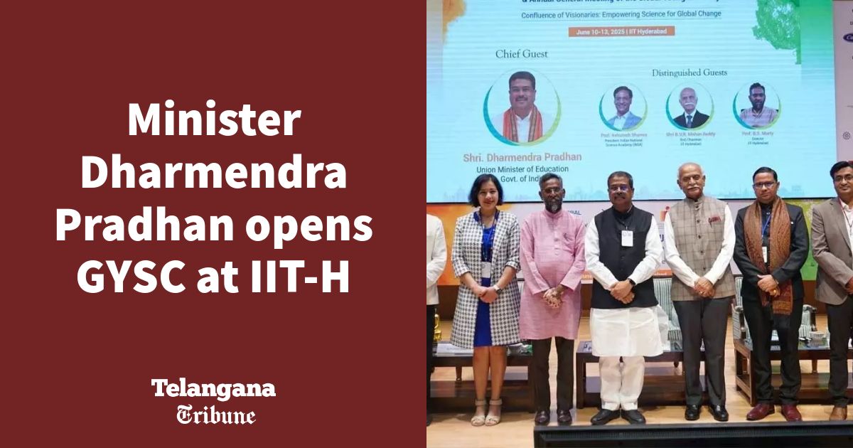 Minister Dharmendra Pradhan opens GYSC at IIT-H