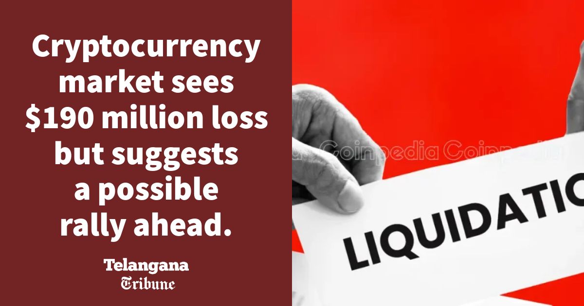 Cryptocurrency market sees $190 million loss but suggests a possible rally ahead.